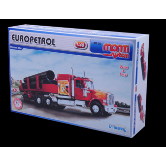 Stavebnice Monti System MS 26 Europetrol Western star 1:48 v krabici 32x20,5x7,5cm