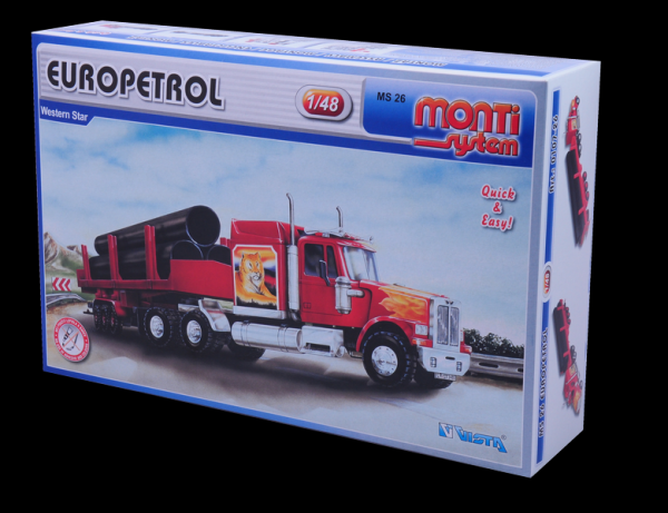 Zestaw Monti System MS 26 Europetrol Western star 1:48 w pudełku 32x20.5x7.5cm