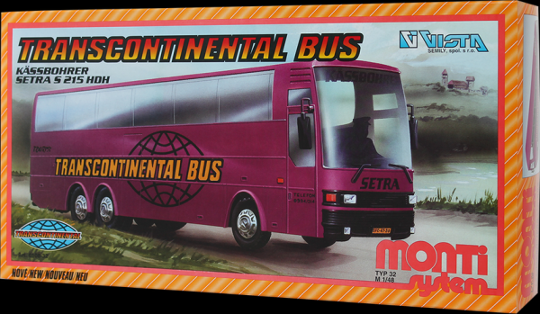 Stavebnice Monti System MS 32 Transcontinental Bus v krabici 32x17x7cm