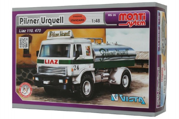 Stavebnica Monti System MS 36 Pilsner Urquell Liaz 1:48 v krabici 22x15x6cm