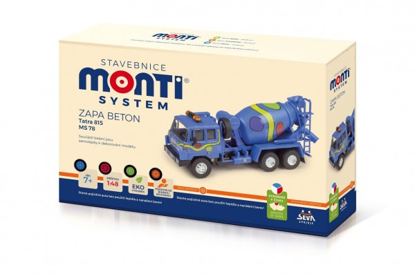 Zestaw Monti System MS 78 Tatra 815 Zapa beton 1:48 w pudełku 32x22x8cm