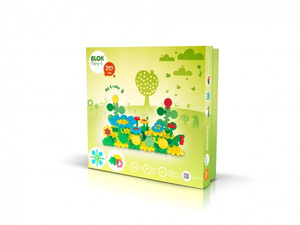 Stavebnice BLOK Flora 4 plast 35x33,5x5,5cm 12m+