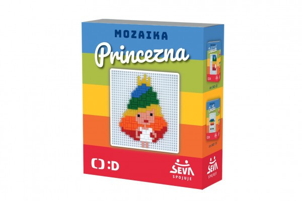 Mozaika Princess plastikowa 338 sztuk w pudełku 15x17,5x5,5cm