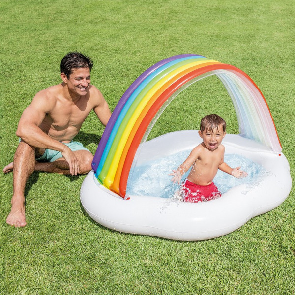 Dmuchany basen dla dzieci Rainbow 142 x 119 x 84 cm