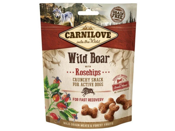 Carnilove Dog Crunchy Snack Wild Boar,Rosehips,meat 200g