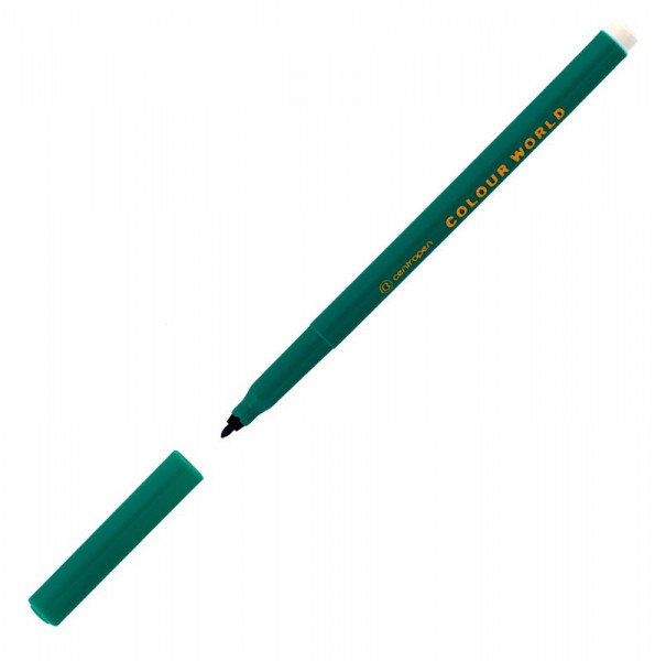 Marker Centropen 7550 zielony szerokość 1mm zmywalny