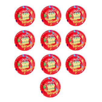 Aga4Kids Papírové talířky 23cm DS932-2 10 ks