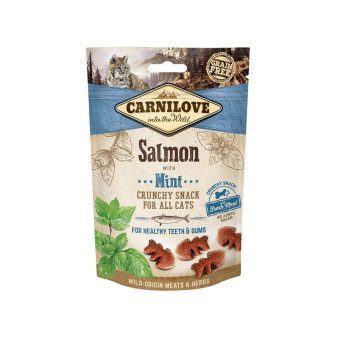 Carnilove Cat Crunchy Snack Salmon,Mint,meat 50g