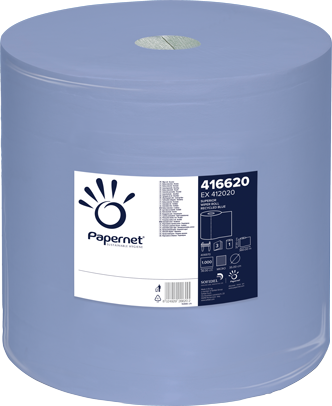 Papernet Role průmyslová 416620, 3vrstvá, modrá, průměr 35 cm, 360 m