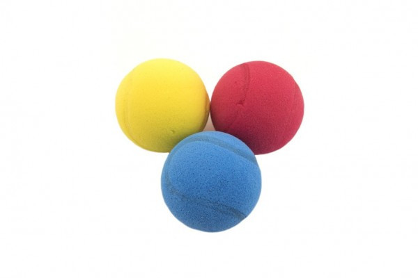 Soft lopta na soft tenis penový priemer 7cm 3 farby