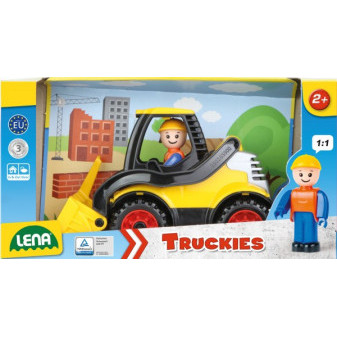 Plastikowa ładowarka Auto Truckies 20cm z figurką w pudełku 24m+