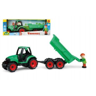 Auto Truckies traktor s vlečkou plast 32cm s figurkou v krabici 24m+