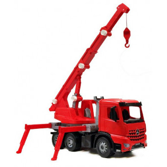Auto jeřáb plast 70cm 3-osý Mercedes Actros v krabici