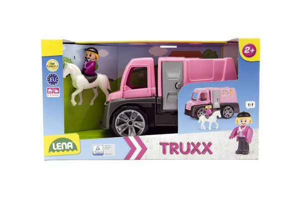 Auto Truxx preprava koní s figúrkami plast 26cm v krabici 39x22x16cm 24m+