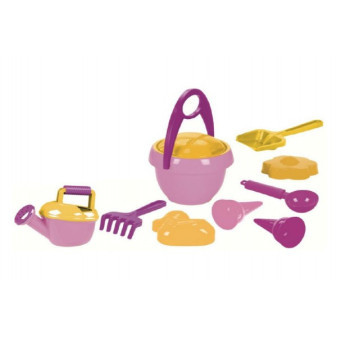 Sada na písek pro holky plast 25x27x15cm 24m+
