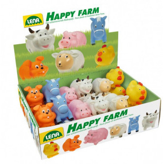 Spray do zwierząt 7cm Merry farm guma 6 rodzajów 24 szt. w kartonie