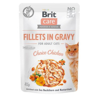 Brit Care Cat Fillets in Gravy Chicken 85g