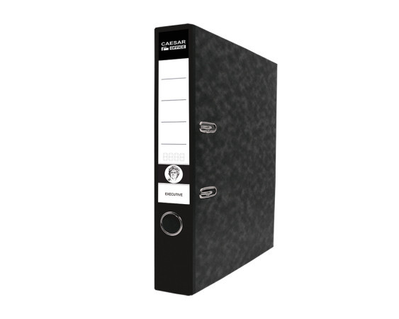 Pořadač pákový Executive A4 5 cm černý hřbet, mramor 104510