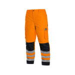 Nohavice CXS CARDIFF, výstražné, zateplené, pánske, oranžové, veľ. S