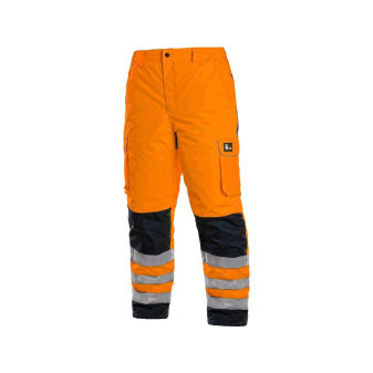 Kalhoty CXS CARDIFF, výstražné, zateplené, pánské, oranžové, vel. S