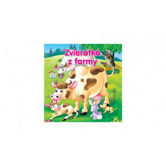 Kniha Zvieratká z farmy pre najmenších SK verzia 18x18cm