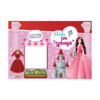 Blok Móda pre princezné so samolepkami SK verzia 35x25cm