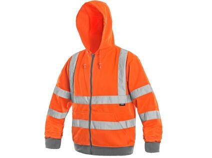 Mikina FROME, pánská, oranžová, vel. 3XL