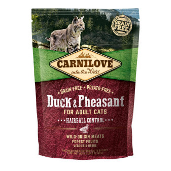 Carnilove Cat Grain Free Duck&Pheasant Adult Hairball Control 400g