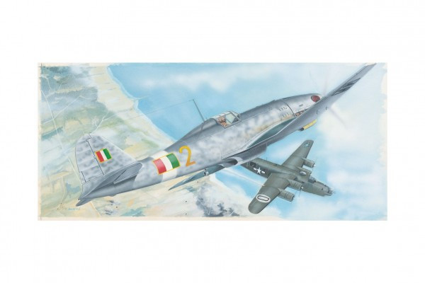 Model Fiat G.55 18,9x23,4cm w pudełku 31x13,5x3,5cm