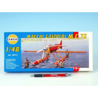 Model Macchi Castoldi MC72 1:48 17,5x19cm v krabici 31x13,5x3,5cm