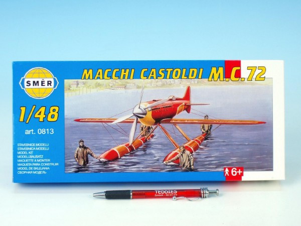Model Macchi Castoldi MC72 1:48 17,5x19cm w pudełku 31x13,5x3,5cm