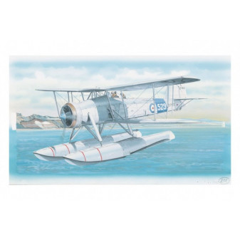 Fairey Swordfish Mk.2 model 26,4x29cm w pudełku 34x19x5,5cm