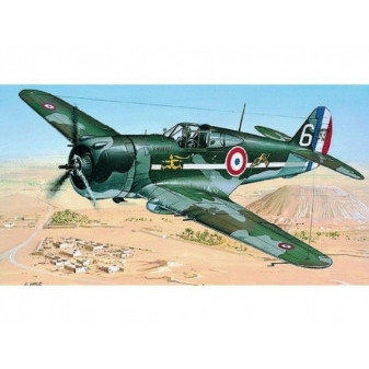 Model Curtiss P-36/H.75 Hawk 11,6x15,7cm v krabici 25x14,5x4,5cm
