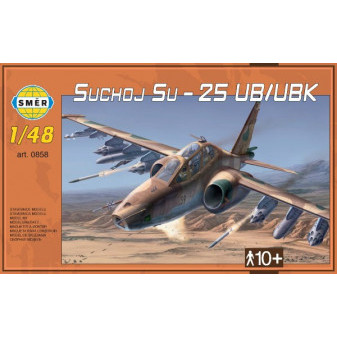 Model Suchoj SU-25 UB/UBK v krabici 35x22x5cm