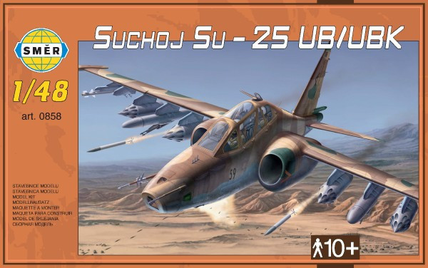 Model Suchoj SU-25 UB/UBK w pudełku 35x22x5cm