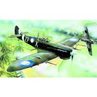 Model Supermarine Spitfire MK.VC 12,8x15,3cm w pudełku 25x14,5x4,5cm