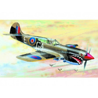 Model Curtiss P-40 K Kittyhawk MK.3 13,2x15,7cm w pudełku 25x14,5x4,5cm