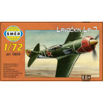 Model Ławoczkin Ła-7 1:72 13,6x11,9cm w pudełku 25x14,5cm
