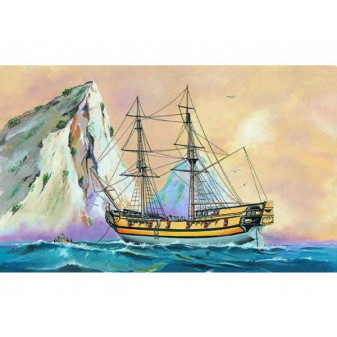Model Black Falcon Pirátská loď 1:120 24,7x27,6cm v krabici 34x19x5,5cm