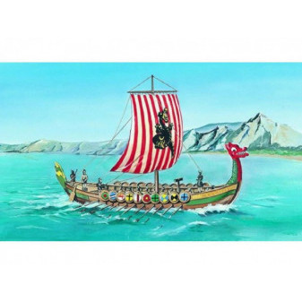 Model Viking Vikingská loď DRAKKAR 1:60 20,8 x30, 3cm v krabici 34x19x5, 5cm