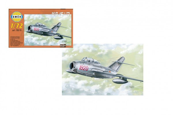 Model MiG-15 UTI 1:72 15 x 14 cm w pudełku 25x14x5 cm