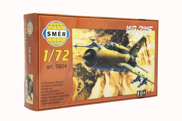 Model MiG-21 MF 1:72 15x21, 8cm v krabici 25x14, 5x4, 5cm