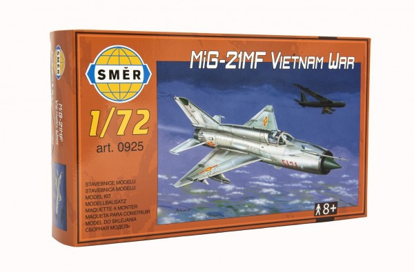 Model MiG-21MF Vietnam WAR 1:72 15x21, 8cm v krabici 25x14, 5x4, 5cm