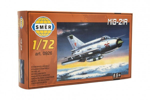 Model MiG-21R 1:72 15x21, 8cm v krabici 25x14, 5x4, 5cm