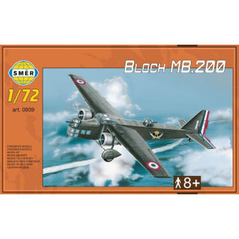 Model Bloch MB.200 31,2x22,3cm v krabici 35x22x5cm