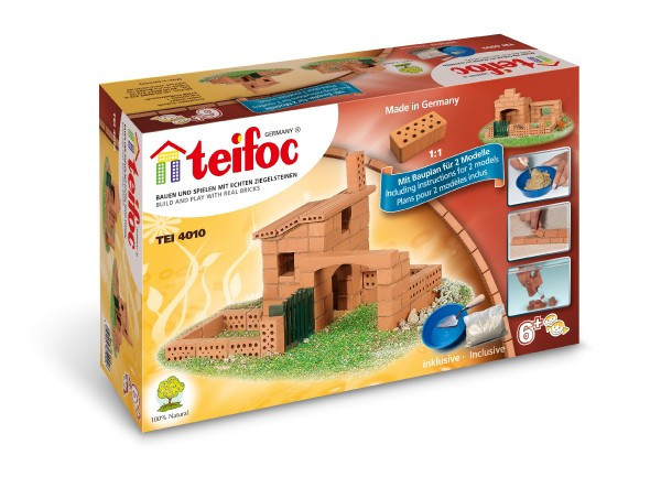 Zestaw budowlany Teifoc Dom Sergio 85 szt w pudełku 29x18x8cm