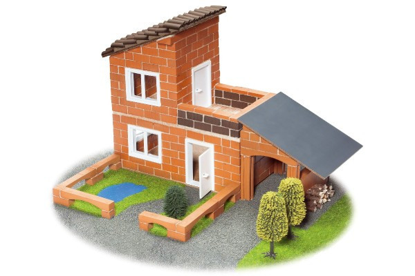 Zestaw budowlany Teifoc Villa 330 szt. w pudełku 44x33x11cm