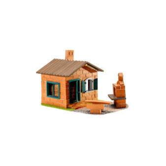 Zestaw budowlany Teifoc House z grillem 185 szt. w plastikowym pudełku 33x24x16cm w pudełku