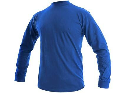 Tričko CXS PETR, dlhý rukáv, stredne modrá