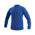 Tričko CXS PETR, dlhý rukáv, stredne modrá, veľ. S